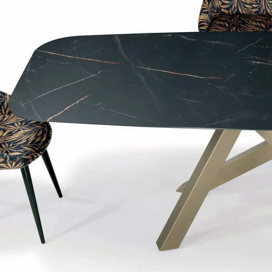 Tavolo Fisso a Botte con Piano in Laminato Made in Italy - Settimmio  Viadurini