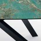 Tavolo Fisso con Piano a Botte in Ceramica Made in Italy - Settimmio  Viadurini
