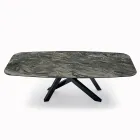 Tavolo Fisso con Piano a Botte in Ceramica Made in Italy - Settimmio  Viadurini