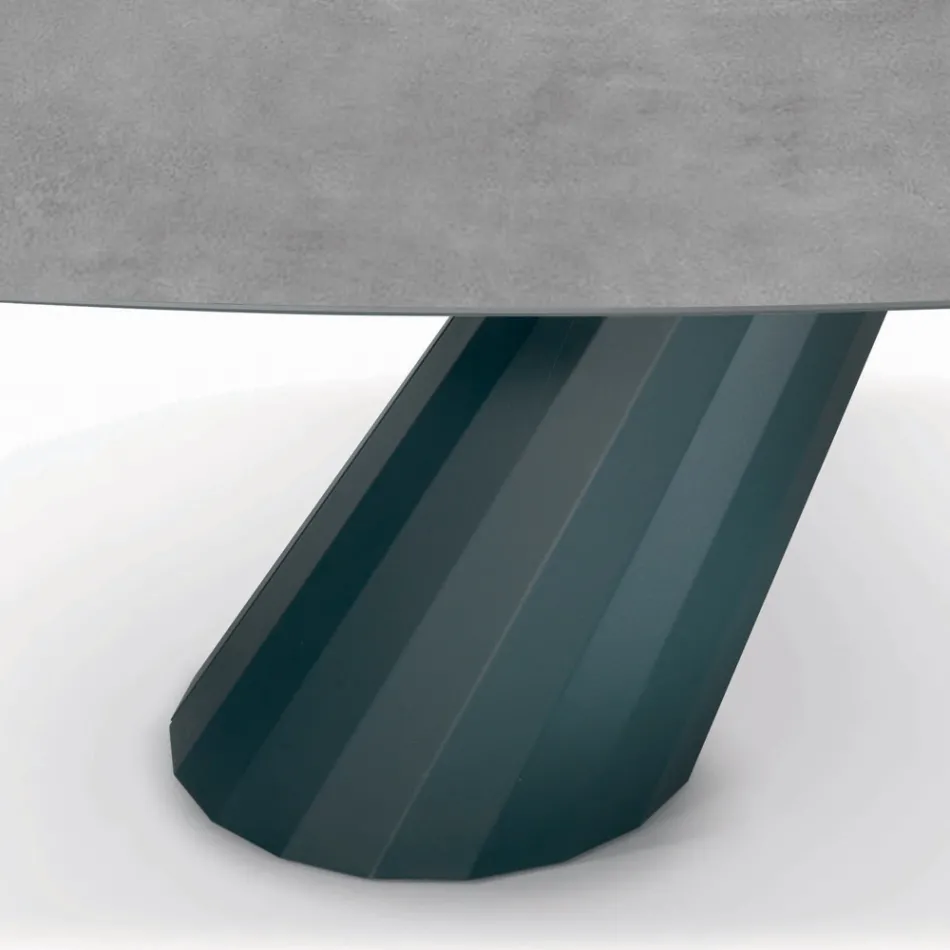 Tavolo Fisso con Piano a Botte in Laminato Made in Italy - Pantaloni Viadurini