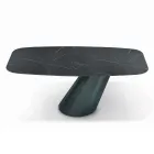 Tavolo Fisso con Piano a Botte in Laminato Made in Italy - Pantaloni Viadurini