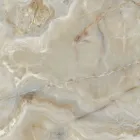 Tavolo Fisso con Piano in Ceramica a Botte e Base in Acciaio Made in Italy - Ezzellino  Viadurini