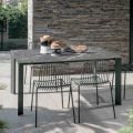 Tavolo Fisso da Esterno in Hpl Alicante e Base in Metallo Made in Italy - Carl