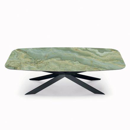 Tavolo Fisso in Ceramica in Diverse Finiture e Misure Made in Italy - Grotta  Viadurini