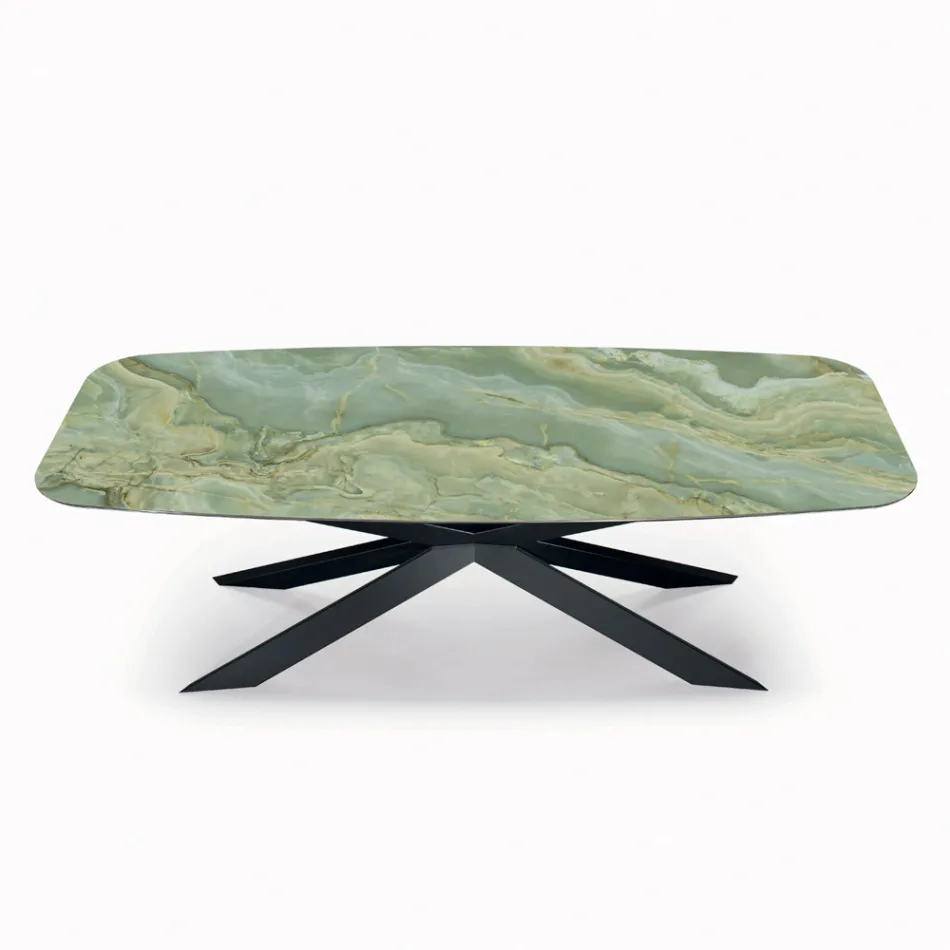 Tavolo Fisso in Ceramica in Diverse Finiture e Misure Made in Italy - Grotta  Viadurini