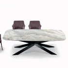 Tavolo Fisso in Ceramica in Diverse Finiture e Misure Made in Italy - Grotta  Viadurini