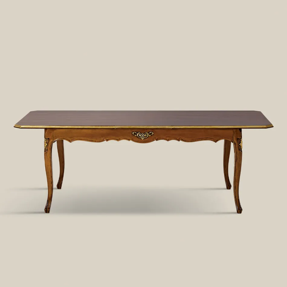 Tavolo in Legno Allungabile 280 cm Stile Classico Made in Italy - Majesty Viadurini
