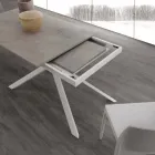 Tavolo in legno allungabile fino a 190 cm con base incrociata Lecce Viadurini