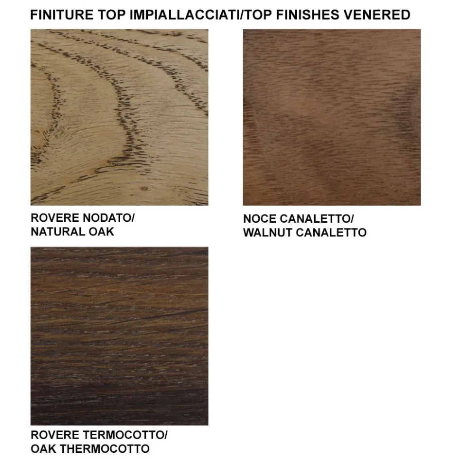 Tavolo in Legno Impiallacciato Allungabile fino a 325 cm Made in Italy – Settanta Viadurini