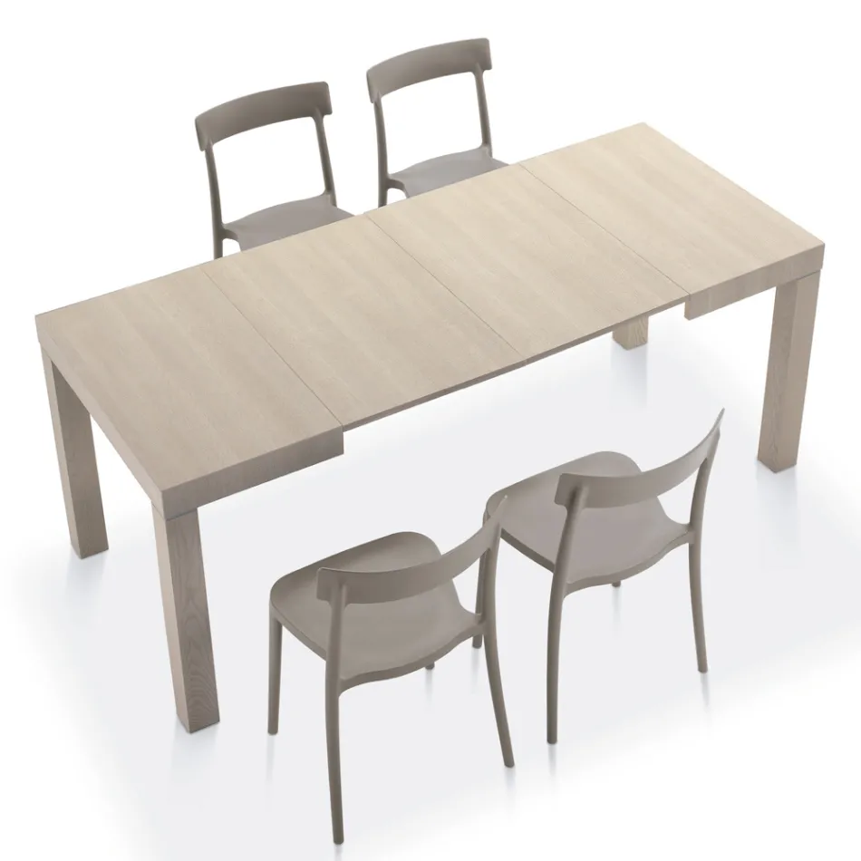 Tavolo in Legno Laminato Allungabile Fino a 470 cm Made in Italy – Gordito Viadurini