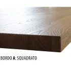 Tavolo in Rovere Nodato con Base in Metallo Color Grigio Ferro Made in Italy - Gonna Viadurini