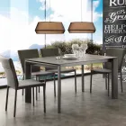 Tavolo in vetroceramica allungabile a libro fino a 240 cm Terni Viadurini