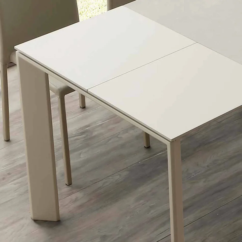 Tavolo in vetroceramica allungabile a libro fino a 240 cm Terni Viadurini