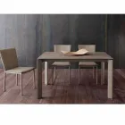 Tavolo in vetroceramica allungabile a libro fino a 240 cm Terni Viadurini