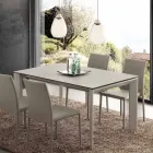 Tavolo in vetroceramica allungabile a libro fino a 240 cm Terni Viadurini