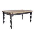 Tavolo Indoor Allungabile in Abete con Angoli Sagomati e Intarsi Made in Italy – Faramir
