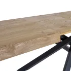 Tavolo Indoor Allungabile in Legno Massello e Metallo Made in Italy – Khal Viadurini
