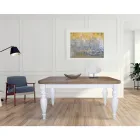Tavolo Living Allungabile in Rovere con Angoli Sagomati Made in Italy – Rafael Viadurini