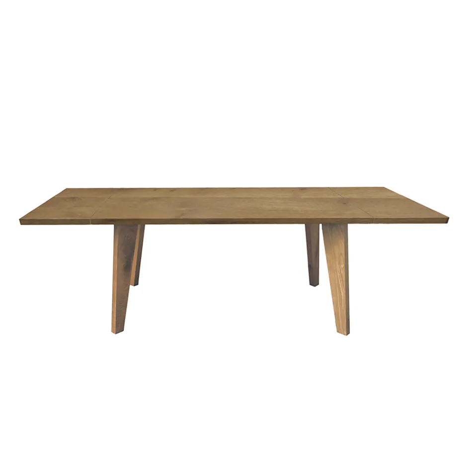 Tavolo Living in Rovere Massellato Disponibile in Vari Bordi Made in Italy – Barbalbero Viadurini