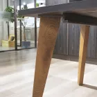 Tavolo Living in Rovere Massellato Disponibile in Vari Bordi Made in Italy – Barbalbero Viadurini