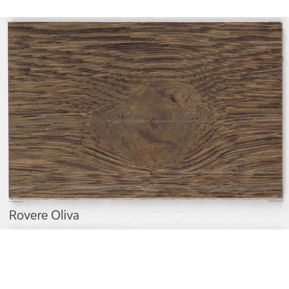 Tavolo Living in Rovere Massellato Disponibile in Vari Bordi Made in Italy – Barbalbero Viadurini
