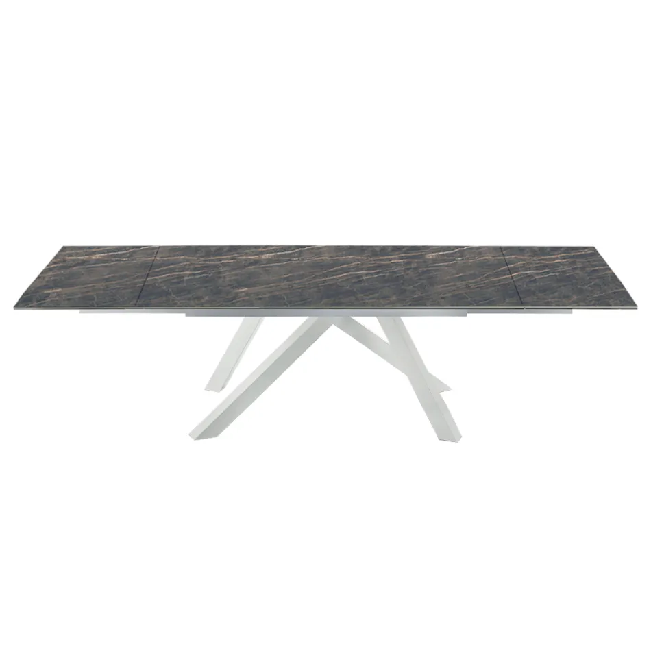 Tavolo Moderno Allungabile Fino a 278 cm in Ceramica Made in Italy – Settimmio Viadurini