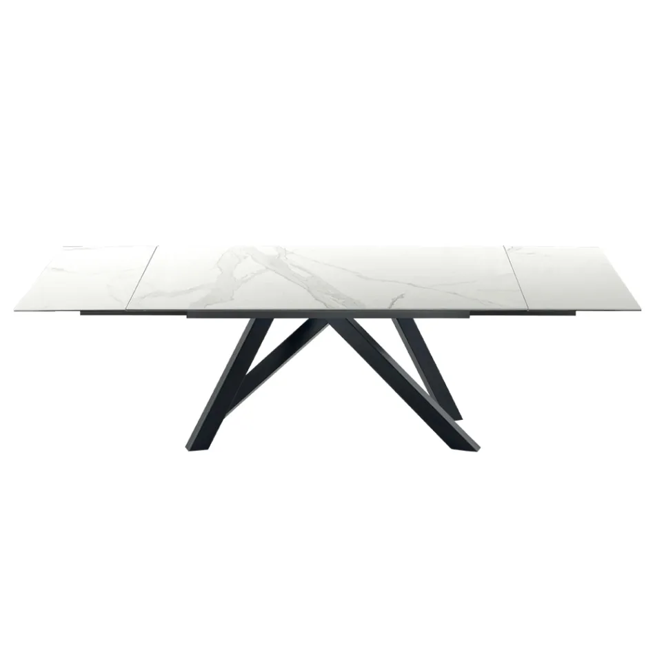 Tavolo Moderno Allungabile Fino a 278 cm in Ceramica Made in Italy – Settimmio Viadurini