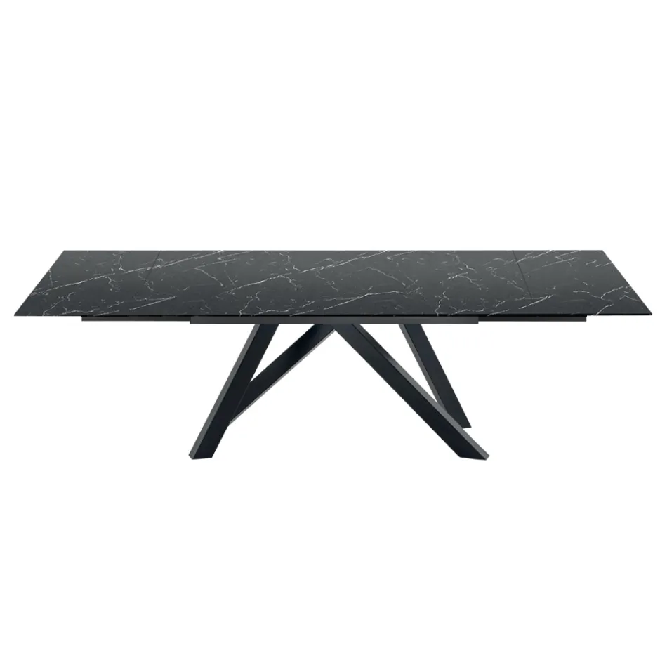 Tavolo Moderno Allungabile Fino a 278 cm in Ceramica Made in Italy – Settimmio Viadurini