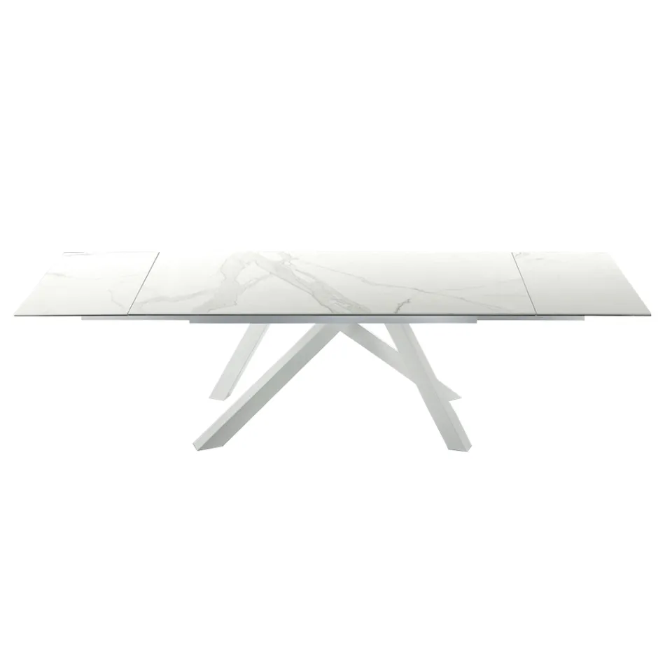 Tavolo Moderno Allungabile Fino a 278 cm in Ceramica Made in Italy – Settimmio Viadurini