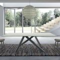Tavolo Moderno Rettangolare in Ceramica e Acciaio Made in Italy – Settimmio