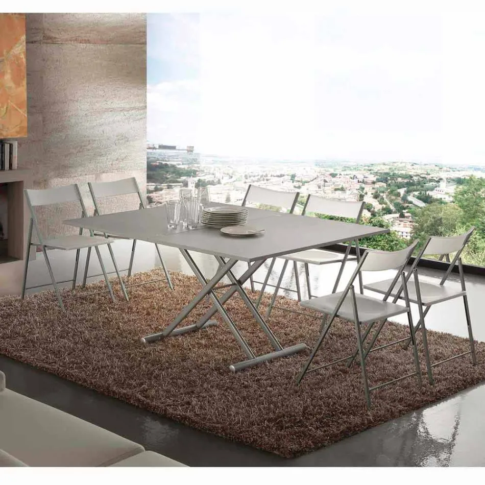 Tavolo o tavolino allungabile in nobilitato di design Nuoro Viadurini