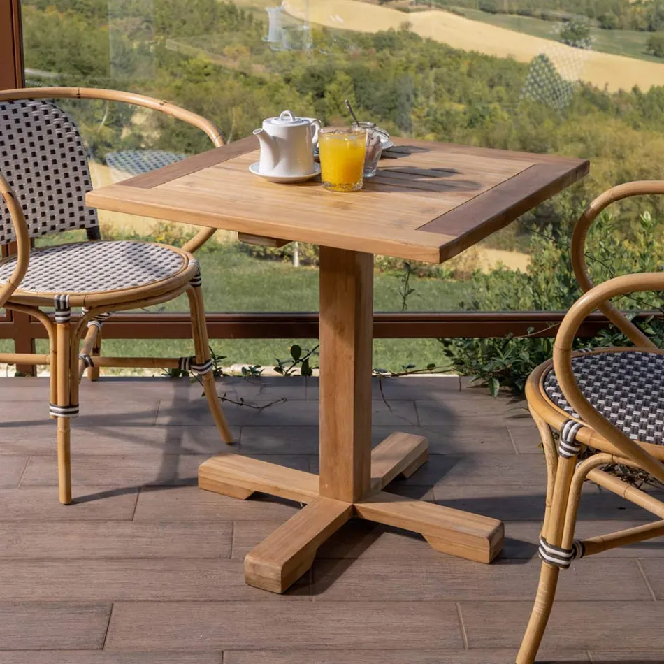 Tavolo Outdoor con Piede Centrale di Varie Misure – Yggdrasil Viadurini