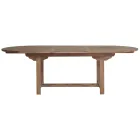Tavolo Ovale Allungabile a 240 cm da Esterno Realizzato in Teak - Edera Viadurini