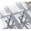 Tavolo ovale di design in cristallo 280x120cm made in Italy Tree