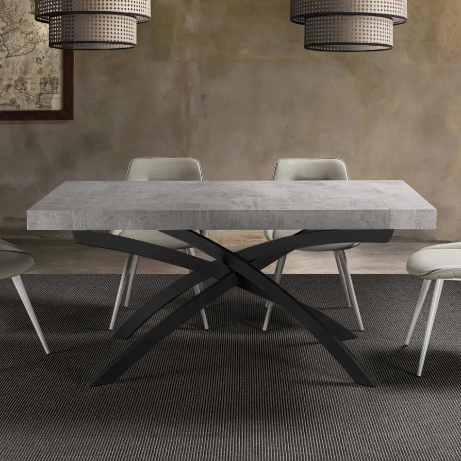 Tavolo per Sala da Pranzo in Legno Nobilitato Allungabile Fino a 280 cm - Lukas Viadurini