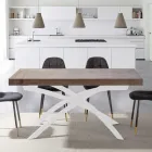 Tavolo per Sala da Pranzo in Legno Nobilitato Allungabile Fino a 280 cm - Lukas Viadurini
