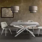 Tavolo per Sala da Pranzo in Legno Nobilitato Allungabile Fino a 280 cm - Lukas Viadurini