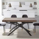Tavolo per Sala da Pranzo in Legno Nobilitato Allungabile Fino a 280 cm - Lukas Viadurini