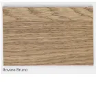 Tavolo Placcato in Rovere Nodato Masellato e Cristallo Made in Italy - Vicente Viadurini