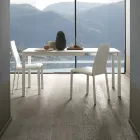 Tavolo Pranzo Allungabile 190 cm Metallo e Legno Made in Italy - Euclideo Viadurini
