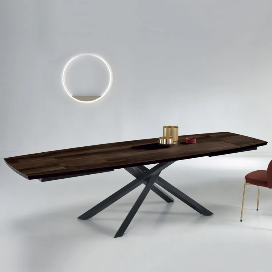 Tavolo Pranzo Allungabile Fino a 300 cm in Rovere Made in Italy - Antonino Viadurini