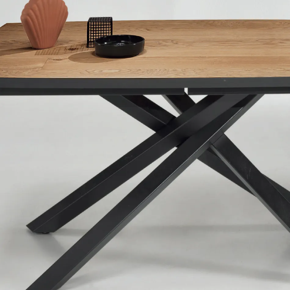 Tavolo Pranzo Allungabile Fino a 300 cm in Rovere Made in Italy - Antonino Viadurini