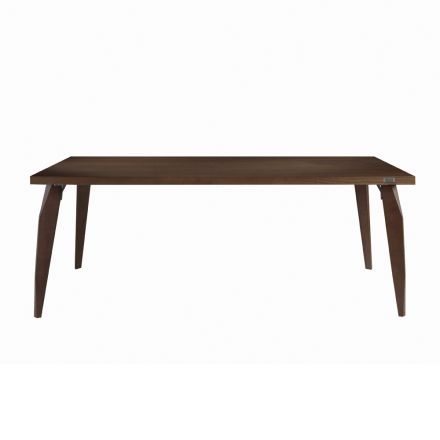 Tavolo Pranzo Struttura e Piano in Legno Massello Made in Italy - Giustino Viadurini