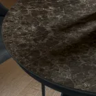 Tavolo Pranzo Tondo Allungabile a 270 cm in Ceramica Made in Italy - Muschio Viadurini