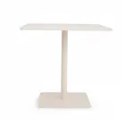 Tavolo Quadrato 80x80 cm da Esterno Realizzato in Alluminio Beige - Alfresco Viadurini