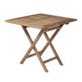 Tavolo Quadrato 80x80 cm da Giardino Realizzato in Teak - Amico