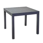 Tavolo Quadrato Allungabile a 180 cm Realizzato in Alluminio - Pennarello Viadurini