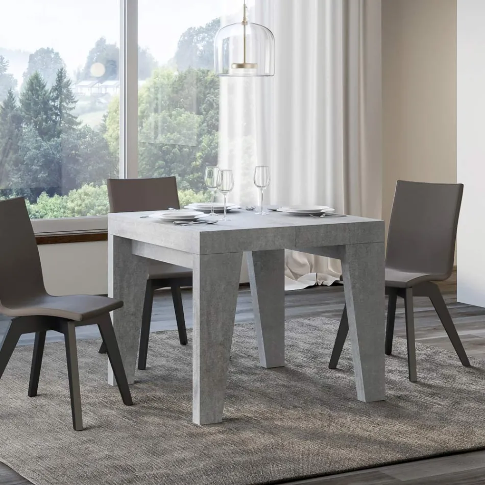 Tavolo Quadrato Allungabile a 246 cm in Legno Made in Italy - Fiore Viadurini