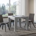 Tavolo Quadrato Allungabile a 246 cm in Legno Made in Italy - Fiore