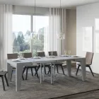 Tavolo Quadrato Allungabile a 246 cm in Legno Made in Italy - Fiore Viadurini